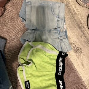 levi’s and justice shorts sz 5